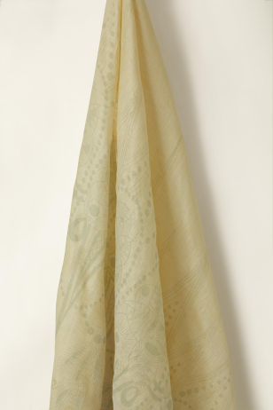 Sheer Linen in Forget-Me-Not Zelda on Honey