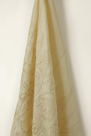 Sheer Linen in Biscuit Zelda on Honey