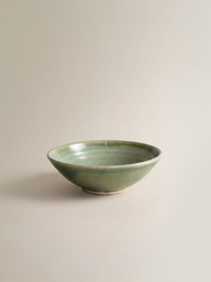 Ceramic Bowl in Moss Green