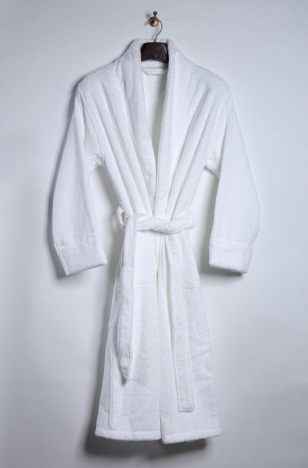 Towelling Bathrobe/Dressing Gown in Foam