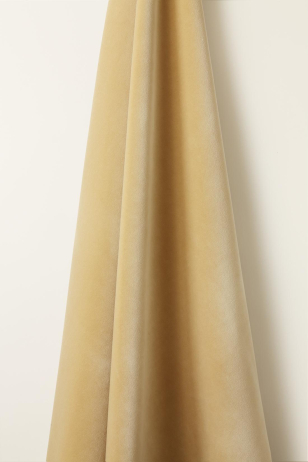 Heavy Weight Cotton Velvet in Barley Sugar