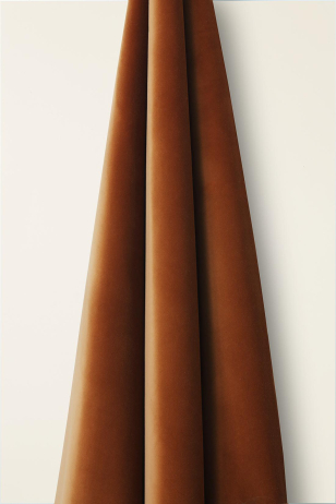 Heavy Weight Cotton Velvet in Burnt Sienna