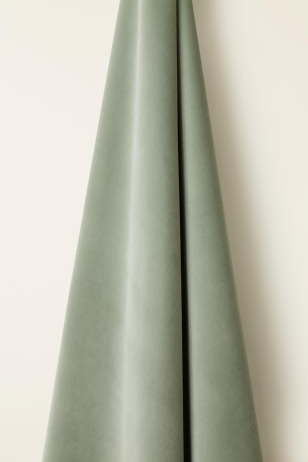 Heavy Weight Cotton Velvet in Aloe