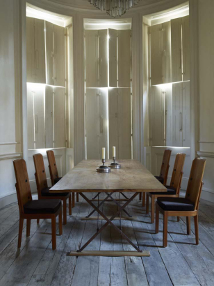 Set of Eight Lovö High Back Chairs by Axel Einer Hjorth