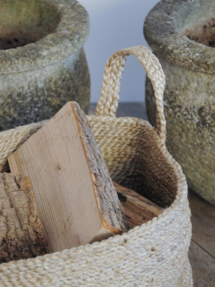 Square Basket in Jute