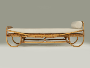 Pair of 1960's Italian Bamboo Daybeds