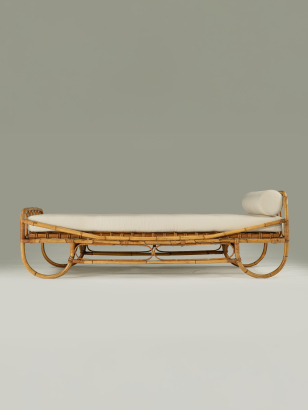 1960's Italian Bamboo Daybed