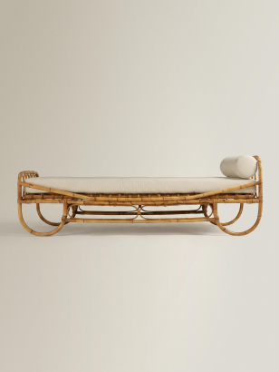 1960's Italian Bamboo Daybed