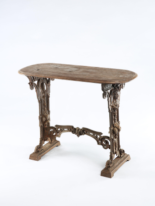 Late 19th Century Cast Iron 'Workers' Table