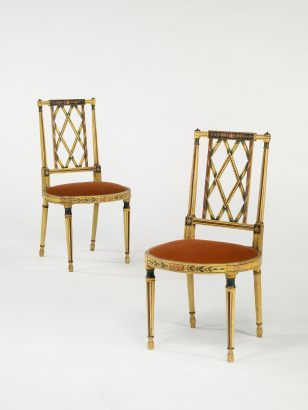 Pair of George III Painted Chairs