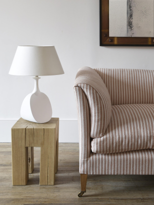 Heavy Weight Linen Ticking in Rum and Raisin