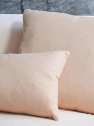 Small Plain Cushion in Pink