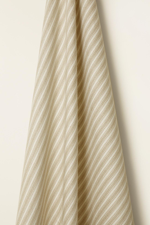 Heavy Weight Linen Ticking in Cookies and Cream