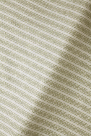 Heavy Weight Linen Ticking in Matcha Sorbet