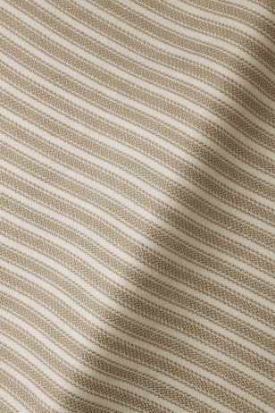 Heavy Weight Linen Ticking in Salted Caramel