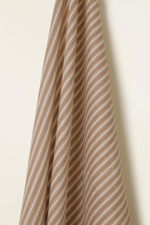 Heavy Weight Linen Ticking in Rum and Raisin