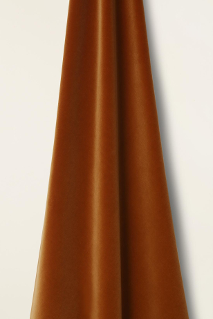Cotton Velvet in Russet