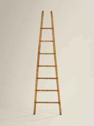Faux Bamboo Ash Library Ladder