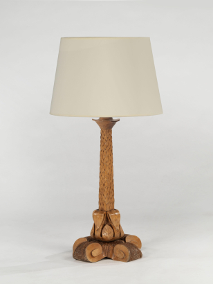 Carved 'Palm Tree' Table Lamp