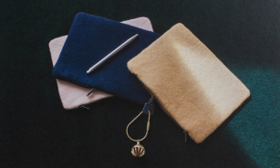 Felted Cashmere Pouch