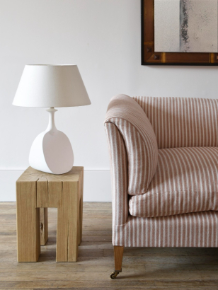 Heavy Weight Linen Ticking in Rum and Raisin