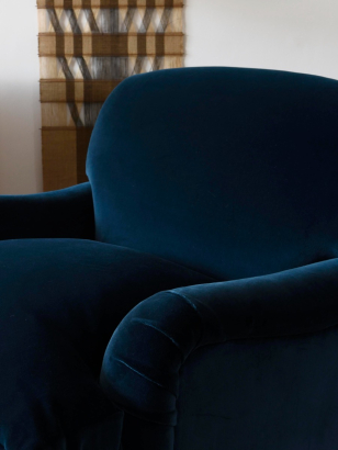 Heavy Weight Cotton Velvet in Bilberry