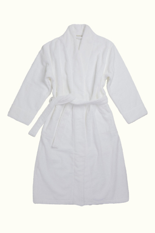 Towelling Bathrobe/Dressing Gown in Foam