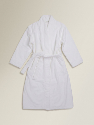 Towelling Bathrobe/Dressing Gown in Foam