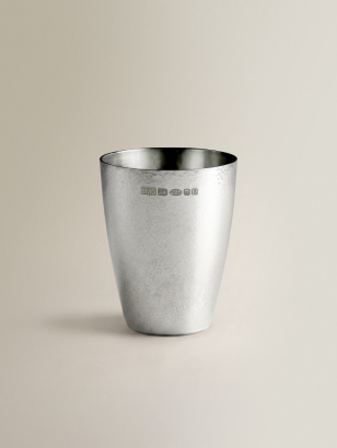 Silver Hand-Beaten Tumbler Cup 