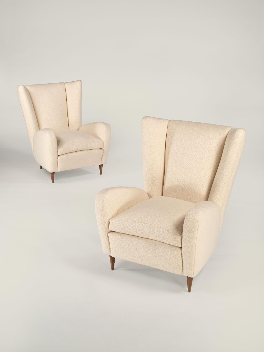Pair of 'Hotel Bristol' Wingbacks by Paolo Buffa