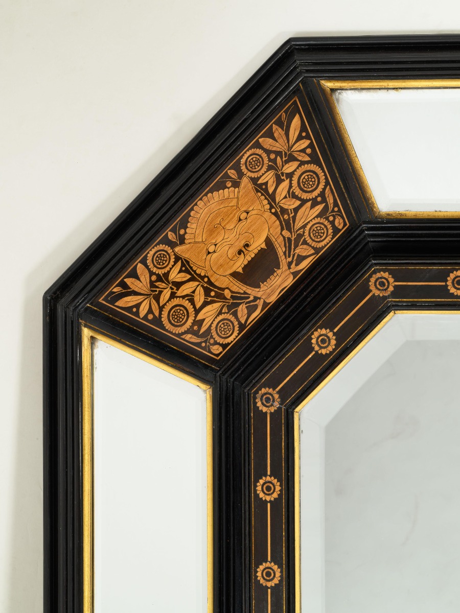 Fine Aesthetic Movement Wall Mirror