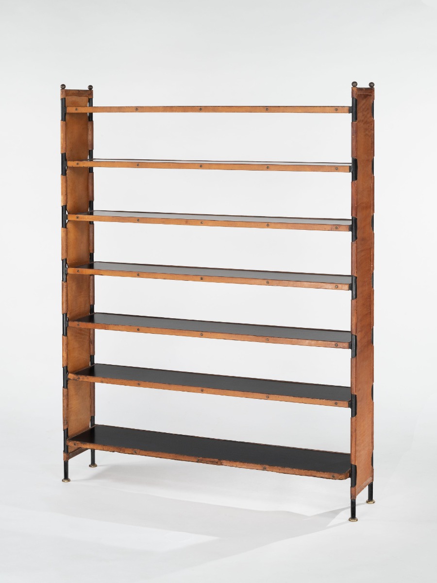 Stitched Leather Bookcase