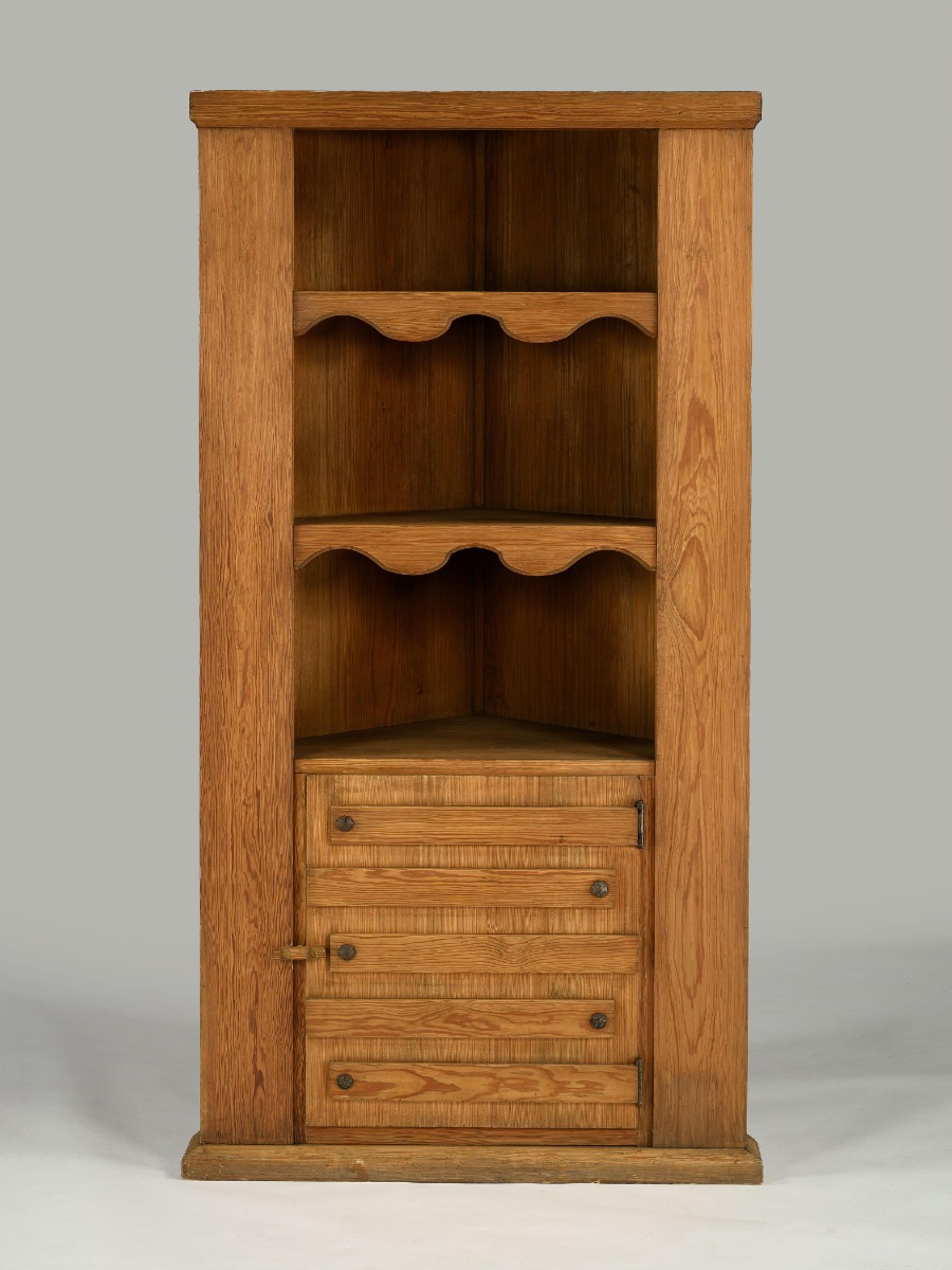 Rare Sandhamn Pine Corner Cabinet