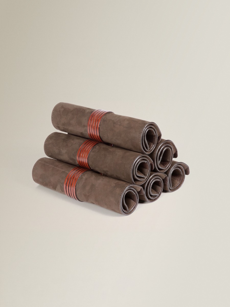 Nubuck Pen & Pencil Roll